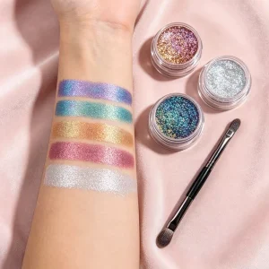 Bulk Holographic Chameleon Laser Eyeshadow Makeup Pigments Powder Glitter for Eye Makeup