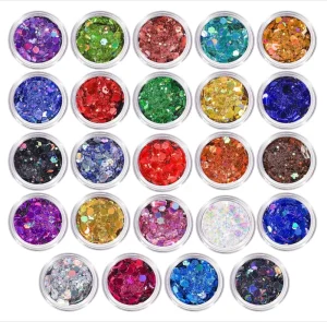 Bulk Holographic Christmas Decoration Makeup Glitter Eyeshadow Glitter Powder for Nail Art Glitter Christmas