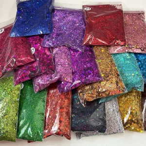Bulk Sparkly Mixed Glitter Shaker Chunky Nail Face Body Glitter
