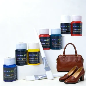 Bulk Whole Sale Non Toxic Water Based Leather Paint Matte Glossy Ink for Leather Seats Sneakers Shoes DIY Painting