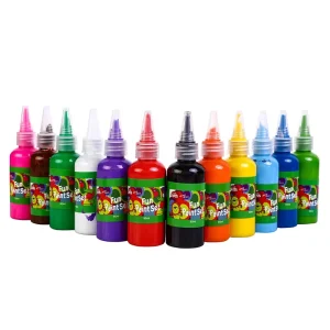 Bview Art 60ml 12colors Safe & Non Toxic Washable Finger Paint for Kids & Toddlers Paper & Canvas Art Supplies