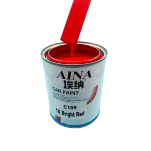 C105 Bright Red Acrylic Automotive Refinish Spray Paint, Fast Drying, for Plastic Coating