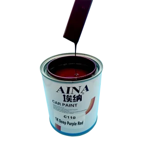 C110 1K Deep Purple Red Acrylic Automotive Basecoat Spray Paint, High Gloss
