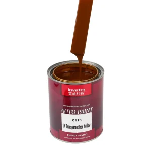 C113 1K Acrylic Transparent Iron Yellow Automotive Refinish Paint High Gloss Fast-Drying Spray Coating
