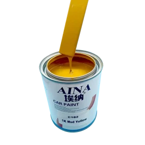 C182 1K Mud Yellow Auto Body Repair Primer Spray Paint Acrylic Automotive Refinish Coating