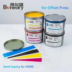 CMYK Process Offset Printing Ink High Gloss Fast Drying Solvent Based For Sheet Fed Commercial Printing Press Use Factory Supply