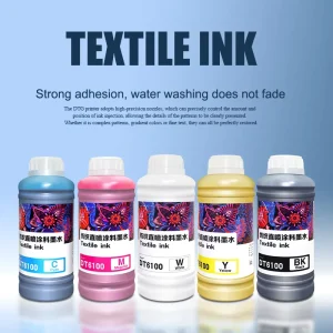 CMYKW Color Reactive Textile Ink for Cotton Silk Wool Fabric Printing Textile Material Digital Printing