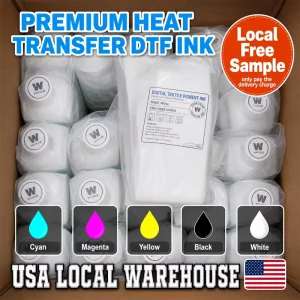 CMYKW DTF Ink High Quality DTF Printer Ink 1L DTF Pigment Transfer Ink for for 4720 13200 Xp600 Digital Printing Printer