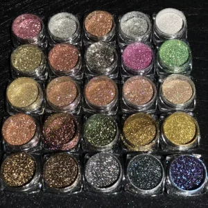 Candy Aurora Loose Pigments Sparkly Mermaid Holographic Duochrome Metallic Loose Glitter for Eyeshadow