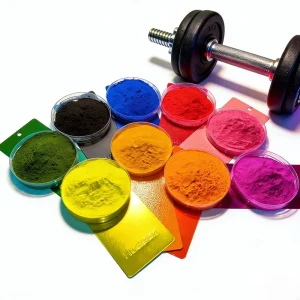 Candy Color Thermosetting Polyester Powder Coatings Full Bright Color Range Custom RAL Colors Furniture Paint Plastic Coating