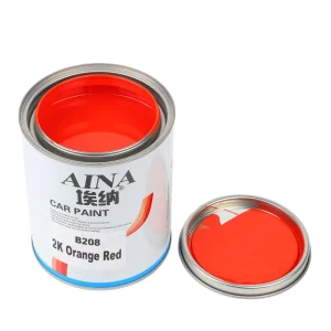 Car Scratch Repair Paint B208 2K Acrylic Orange Red Topcoat Liquid Coating Spray UV Resistant Original Factory Plastic Coating