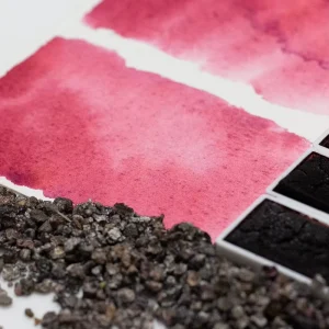Carmine Natural Handmade Solid Watercolor Pigment Cochineal Made Transparent Carmine Red Whole Block