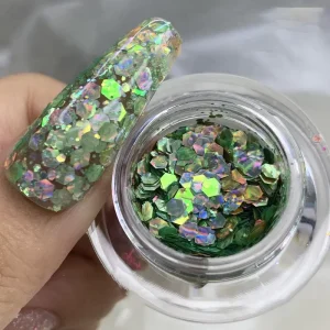 Cat Eye Nail Aurora Powder Salon Reflective Pigment Pure White Powder