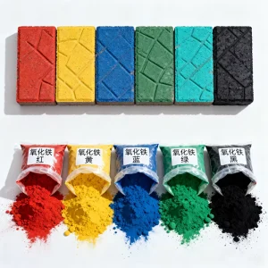 Cement Pigment Iron Oxide Red Yellow Black for Concrete Brick Cement