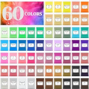 Ceramic Pigment Powder 60 Colors Glaze Colorant for Pottery Crafts Daily Ceramics Staining Decoration