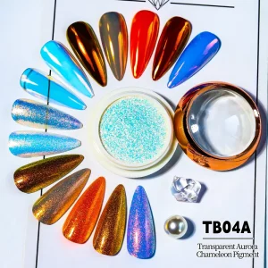 Chameleon Aurora Flakes Titanium Powder DIY Bojun TB04A 120 130um Fine Iridescent Glitter Jewelry Nail Art TPO Free MSDS Bulk