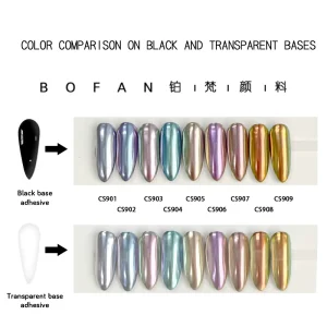 Chameleon Pigment Powder Color-Shifting Moonlight Aurora Nail Art Palette Raw Pigment
