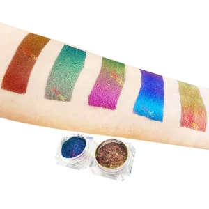 Chameleon Water- and Oil-Based Solvent-Resistant Nail Pigment Powder