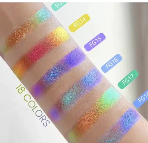 Chameleon Waterproof Angle Change Metallic Luster Mono Eyeshadow with Long Lasting Wea