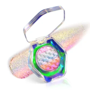 Charm Beauty Rainbow Eyeshadow High Pigment Long Lasting Multichrome Metallic Pressed Single Chameleon Eyeshadow