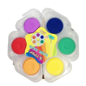 Children Watercolor Paints 12 Colors Nontoxic Solid Cake Watercolor Paint Set