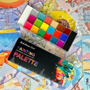 Children’s 20-Color Oil-Based Face and Body Paint Pigments Waterproof Long-Lasting Special Effects Makeup