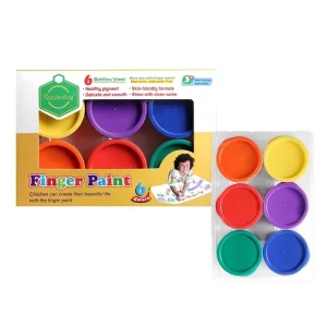 Children’s DIY Egg Painting Art Supplies 6 Color Kindergarten Graffiti Watercolor Gouache Finger Paint for Kids
