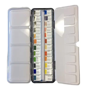 Children’s Iron Box 24-Color Solid Watercolor Painting Set