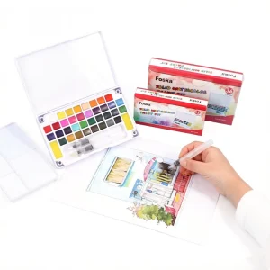 Children’s Watercolor Drawing Kit Portable Watercolor Set for Classroom