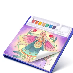 Children’s Watercolor Paintings with Pigments and Graffiti Water Coloring Drawing Book Toys with Brush