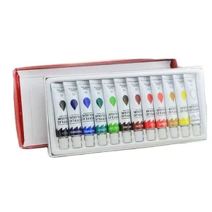 China Market 12colors 12ml Artists Oil Colour Paint in Single Tube for Kids and Student Drawing