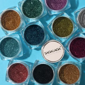 Chrome Nail Gold Pigment Powder Coating Mirror Effect 5-Color Set for Nails and Salon