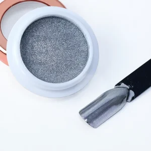 Chromium Metallic Mirror Chrome Effect Iridescent Holographic Aurora Pearl Dust Pigment for Gel Polish Nail Art Decoration