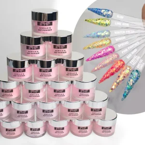 Clear Natural Glitter Acrylic Nail Powder