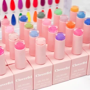 Cloverfei 15ml Soak Off UV Gel Nail Polish Set Highly Pigmented Metal Effect Magnetic Feature Nail Art DIY