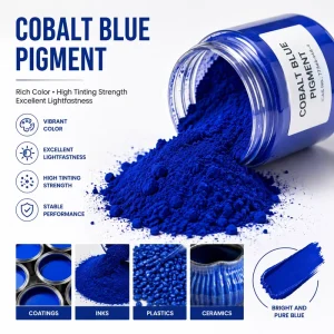 Cobalt Blue Inorganic Pigment PB28 UV Resistant Weatherfast Colorant for Glass Enamel Industrial Coating