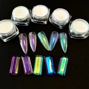 Color Changing Chameleon Paint Pigment Powder Bulk Iridescent Mica Powder Pigments for Nail Cosmetics & DIY Projects