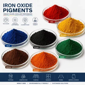 Color Pigment Iron Oxide Red Black Yellow Green Brown Inorganic Pigments Used In Industry Grade