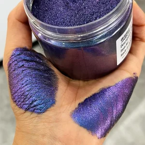 Color Shift Chromium Mica Inorganic Pigment Powder with Metallic Effect for Slime Glitter Duochrome Cosmetic Use
