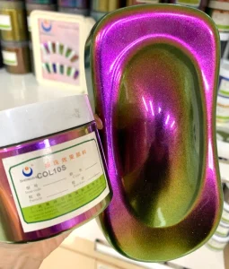 Color Shifting Chameleon Paint Holographic Metallic Car Coating Chameleon Mica Pearl Powder