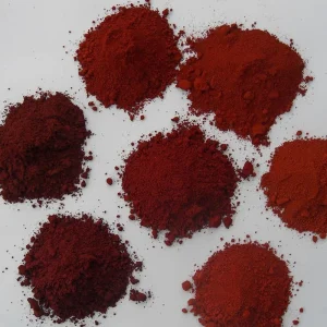 Colored tiles with iron oxide color powder iron red 130190