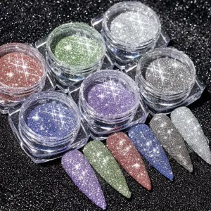 Colorful Diamond Flash Glitter Powder Shining Reflective Fine Glitter Sugar Pigment