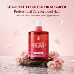 Colorful Fixed Organic Shampoo with Argan Oil for Dyed Hair Lock Color Treatment Reduces Pigment Loss