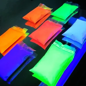 Colorful Glow in the Dark Neon Pigment UV Photoluminescent Pigment