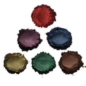 Colorful Iridescent Crystal Pearlescent Pigment Mica Powder Pearl Powder Pigment for Nail Art and Epoxy Resin