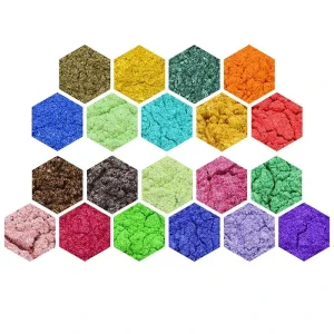 Colorful Metallic Shimmer Mica Powder Pearl Pigment for Resin Craft Epoxy Floor Cosmetics Nail Art Coating Textiles