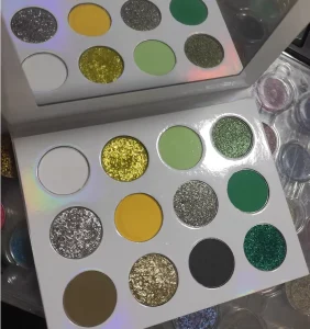 Colorful Sparkle Metallic High Pigment Pressed Duochrome Eyeshadow Rich Color Creamy Makeup