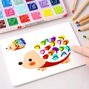 Colorful Washable Non-Toxic Acrylic Finger Paint Set for Kids