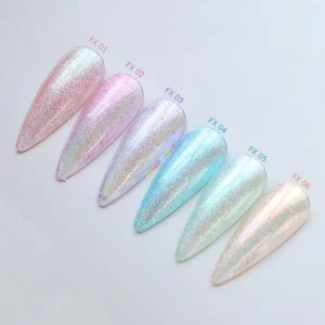Cosmetic Candy Aurora Colorshift Pearl Nail Powder Chameleon Iridescent Mica Pigment