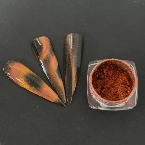 Cosmetic Chameleon Magnetic Pigment 9D Cat Eye Aurora Color-Shift Powder for Nails, Lipstick, and Leather